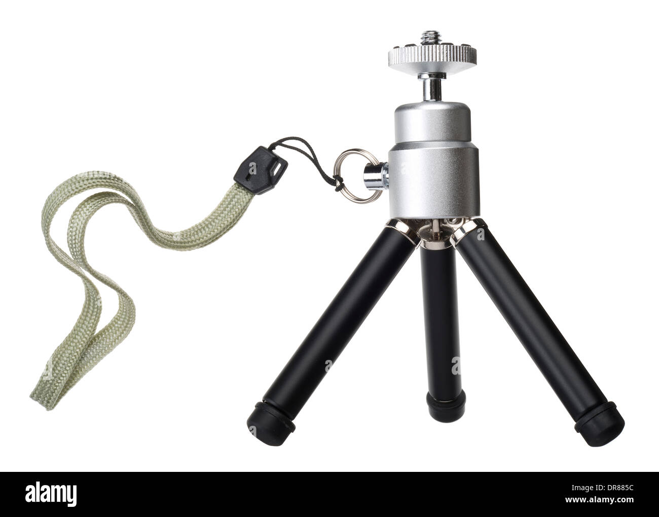 Mini treppiede per una fotocamera Foto Stock