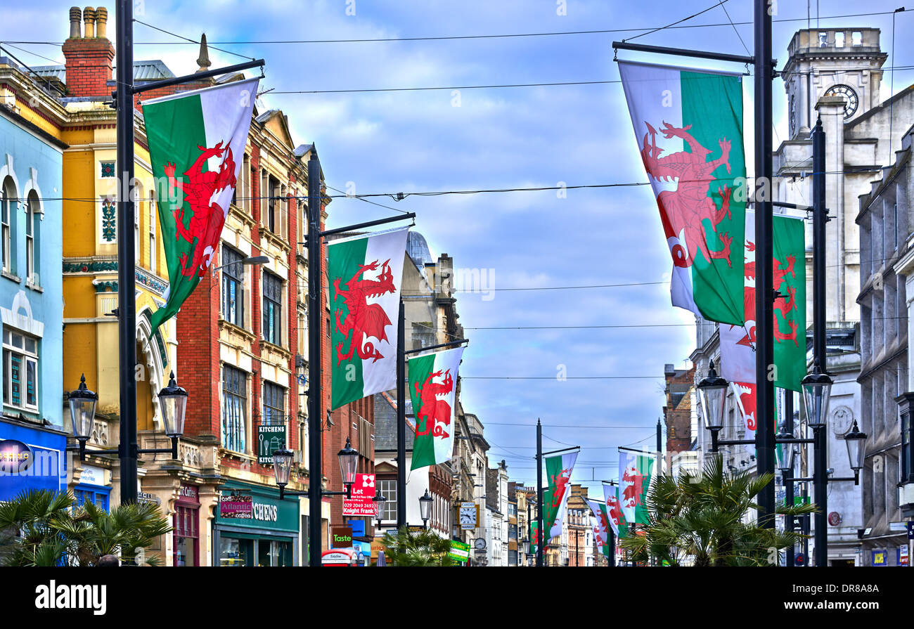 Cardiff City è la capitale e la città più grande del Galles e il decimo più grande città nel Regno Unito Foto Stock