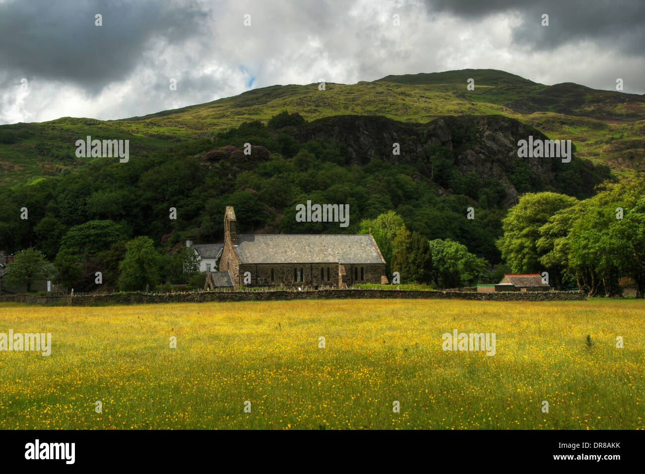 Chiesa di Santa Maria, Beddgelert Foto Stock