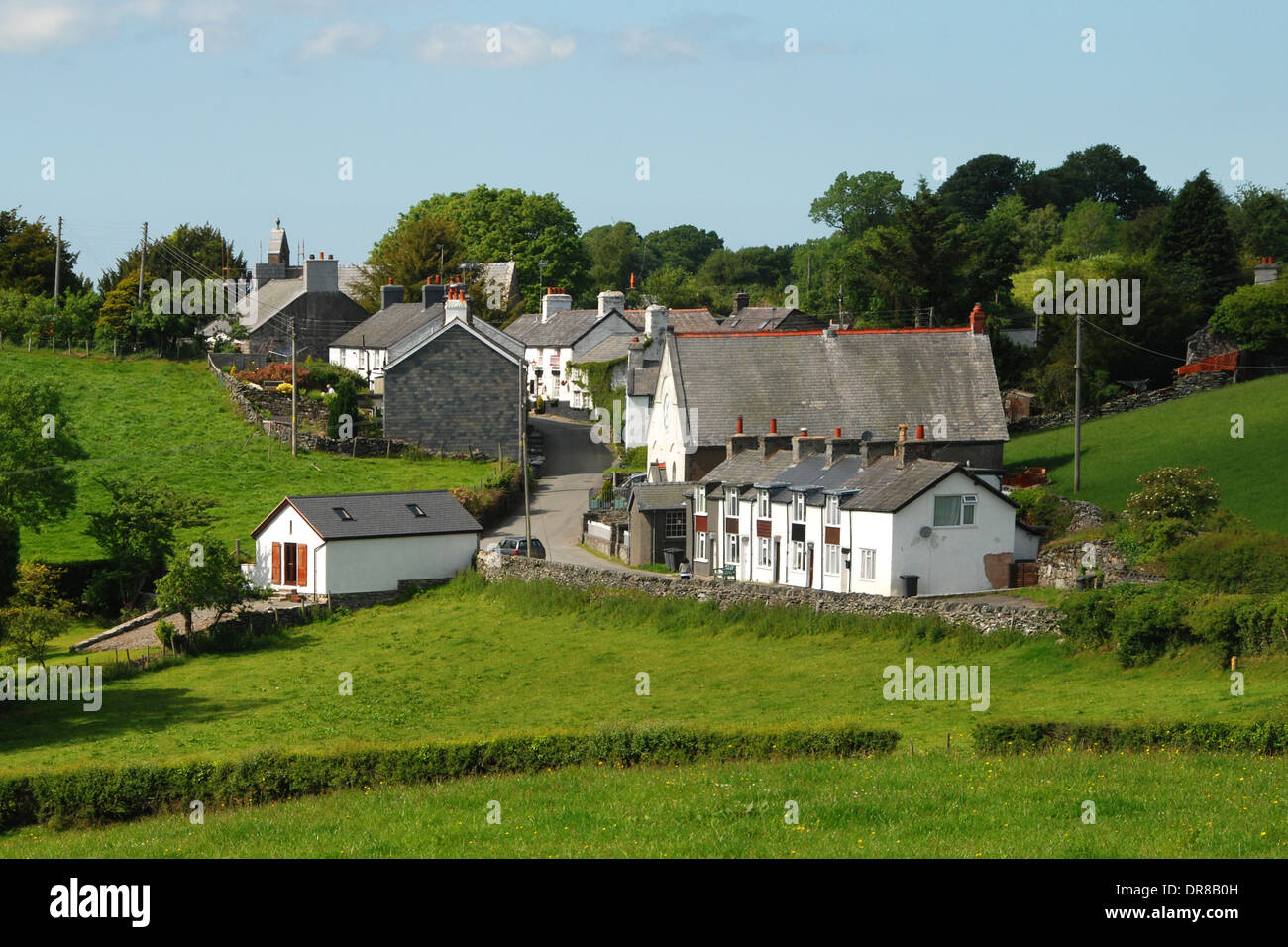 Il villaggio di Capel Garmon nel Galles del Nord Foto Stock