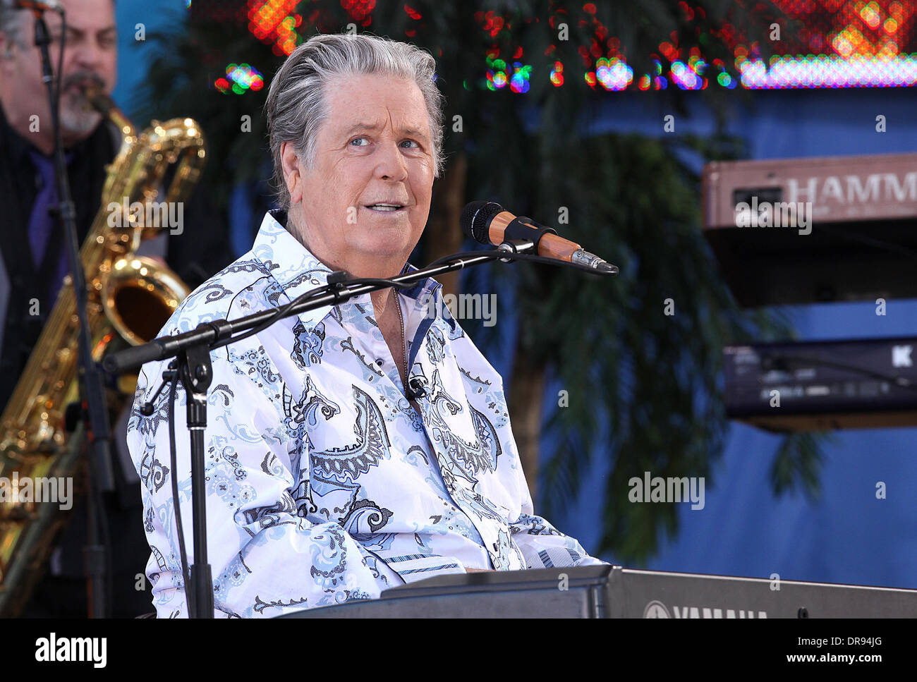 Brian Wilson Beach Boys eseguire live in Central Park come parte di Good Morning America estivo della serie di concerti di New York City, Stati Uniti d'America - 15.06.12 Foto Stock