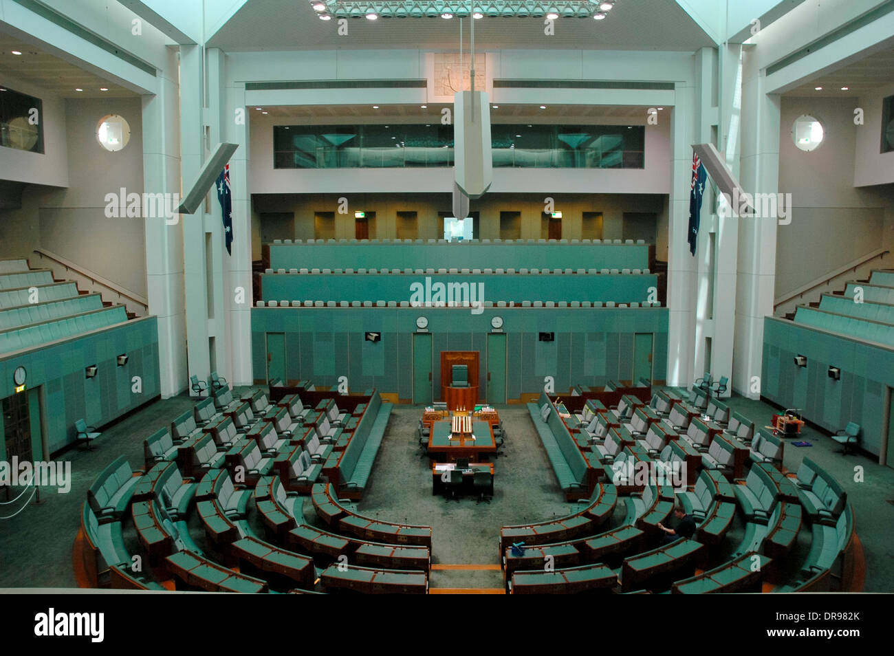 Interno della Casa del Parlamento a Canberra, Australia Foto Stock