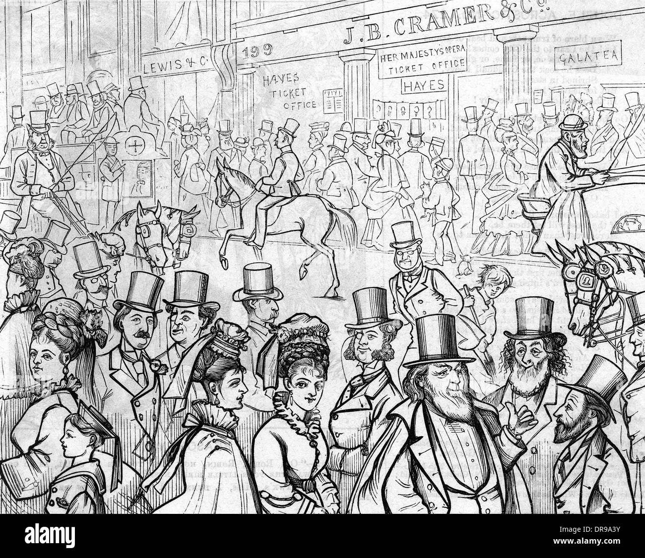 REGENT STREET persone Foto Stock
