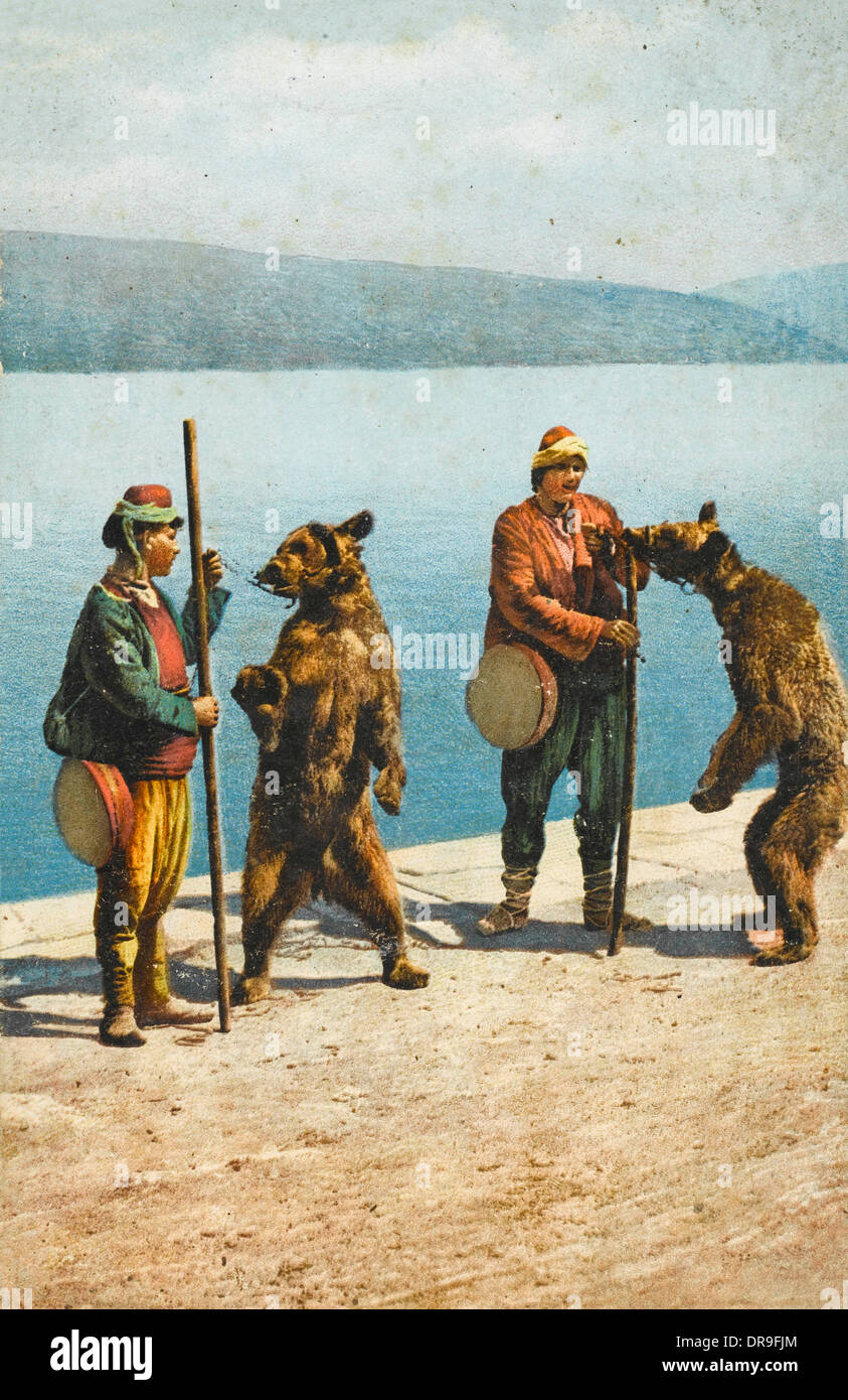Dancing Bears - Costantinopoli, Turchia Foto Stock
