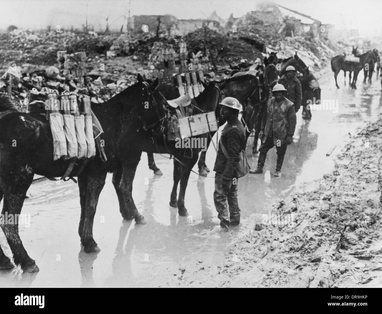 La battaglia di Vimy Ridge 1917 Foto Stock