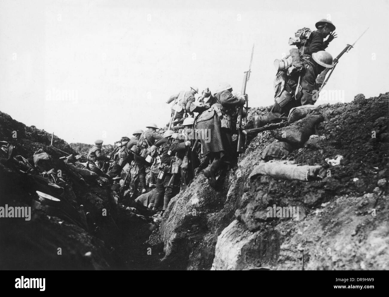 Truppe canadesi 1916 Foto Stock