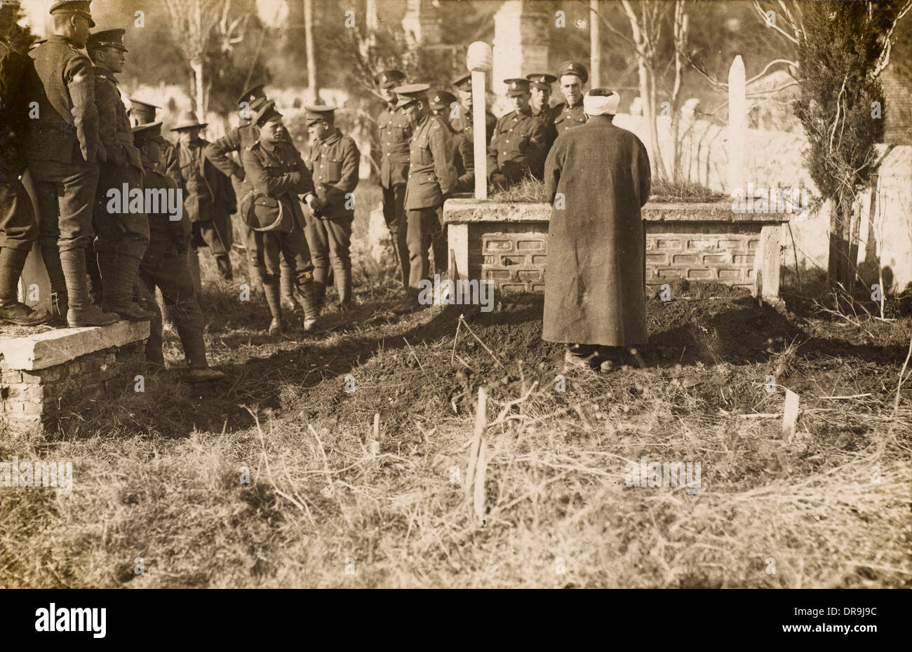 I soldati britannici a sepoltura musulmana - Gallipoli Foto Stock