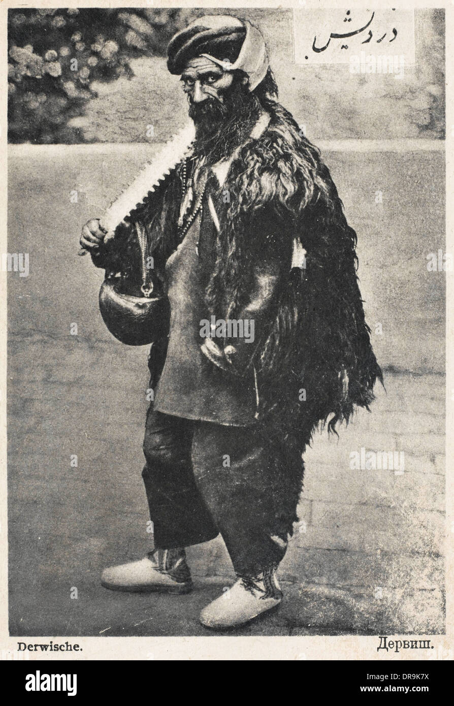 Caucaso - Derviscio con spada Pesce spada Foto Stock