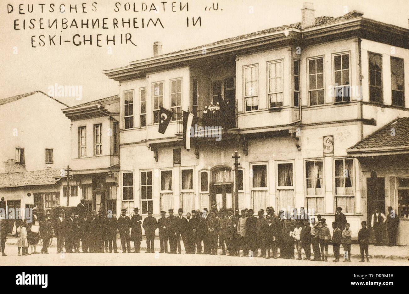 I soldati tedeschi a Eskisehir Foto Stock