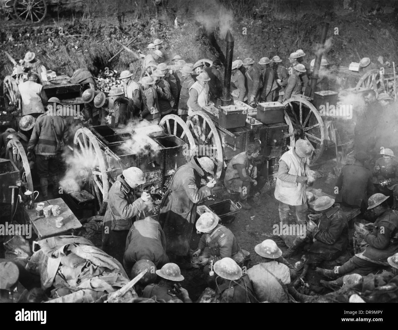 Cucina di campo 1916 Foto Stock
