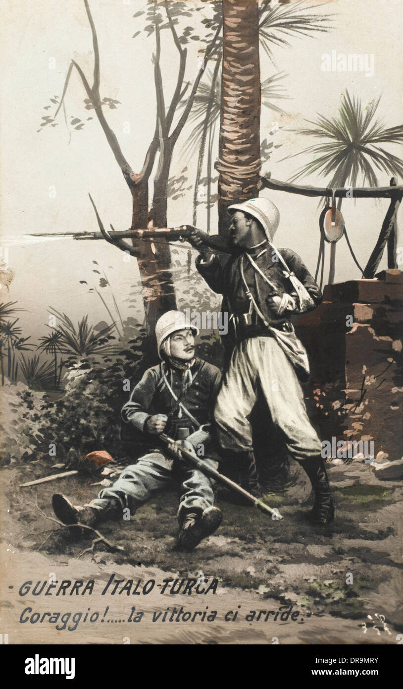 Italo-Turkish Guerra (1911-12) - Coraggio! Foto Stock
