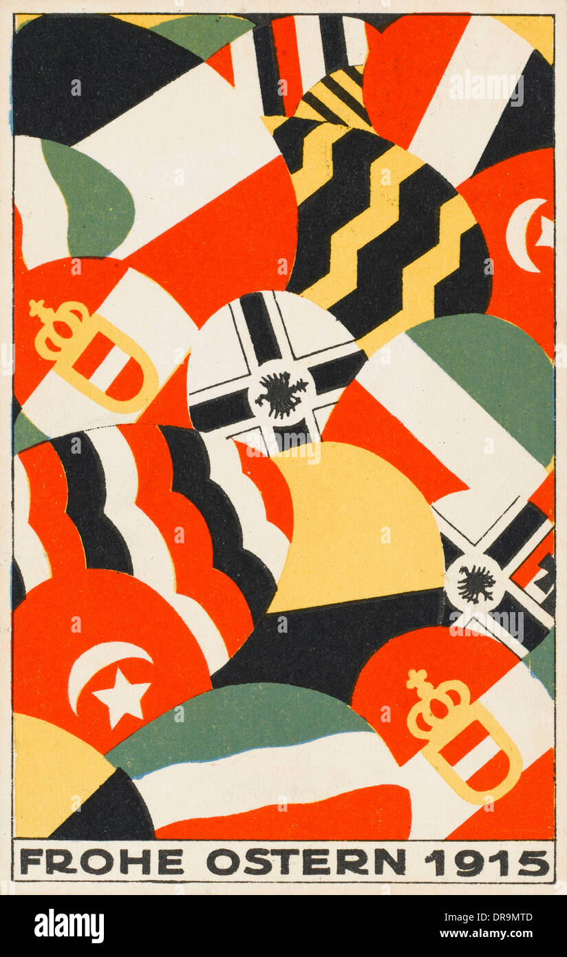 Gli alleati tedeschi della prima guerra mondiale Foto Stock