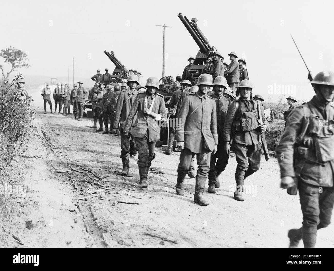 La battaglia di Amiens 1918 Foto Stock