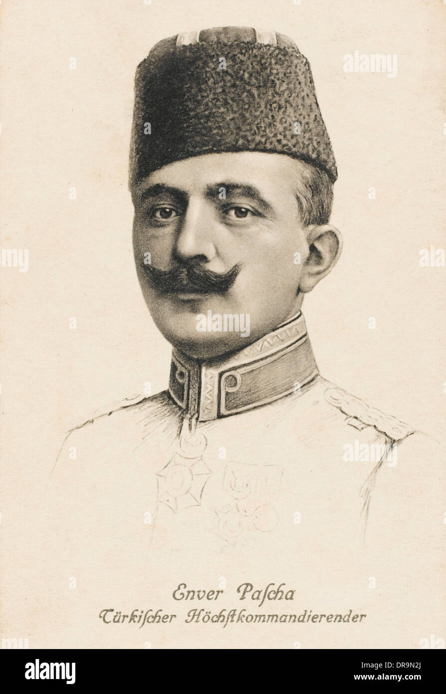 Enver Pascià (1881 - 1922) Foto Stock