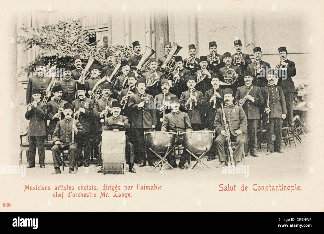 Un folto gruppo di musicisti - Costantinopoli Foto Stock