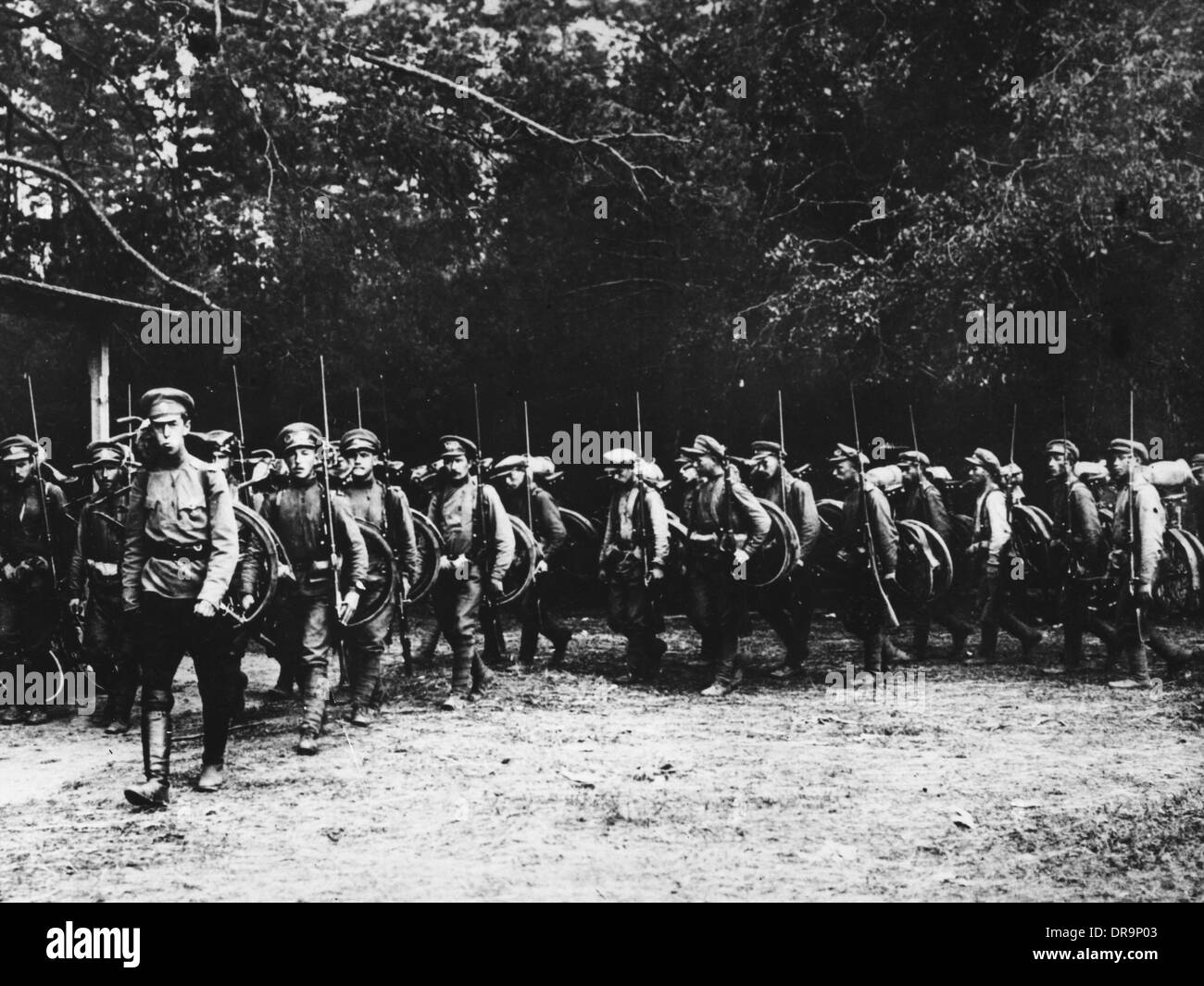Esercito Russo ciclisti Foto Stock