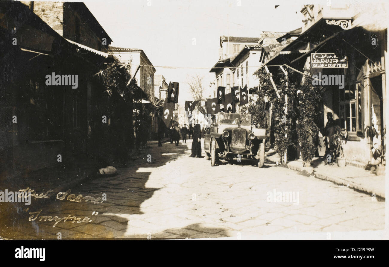 Izmir, turco trimestre (intatta dopo il 1922 Fire) Foto Stock