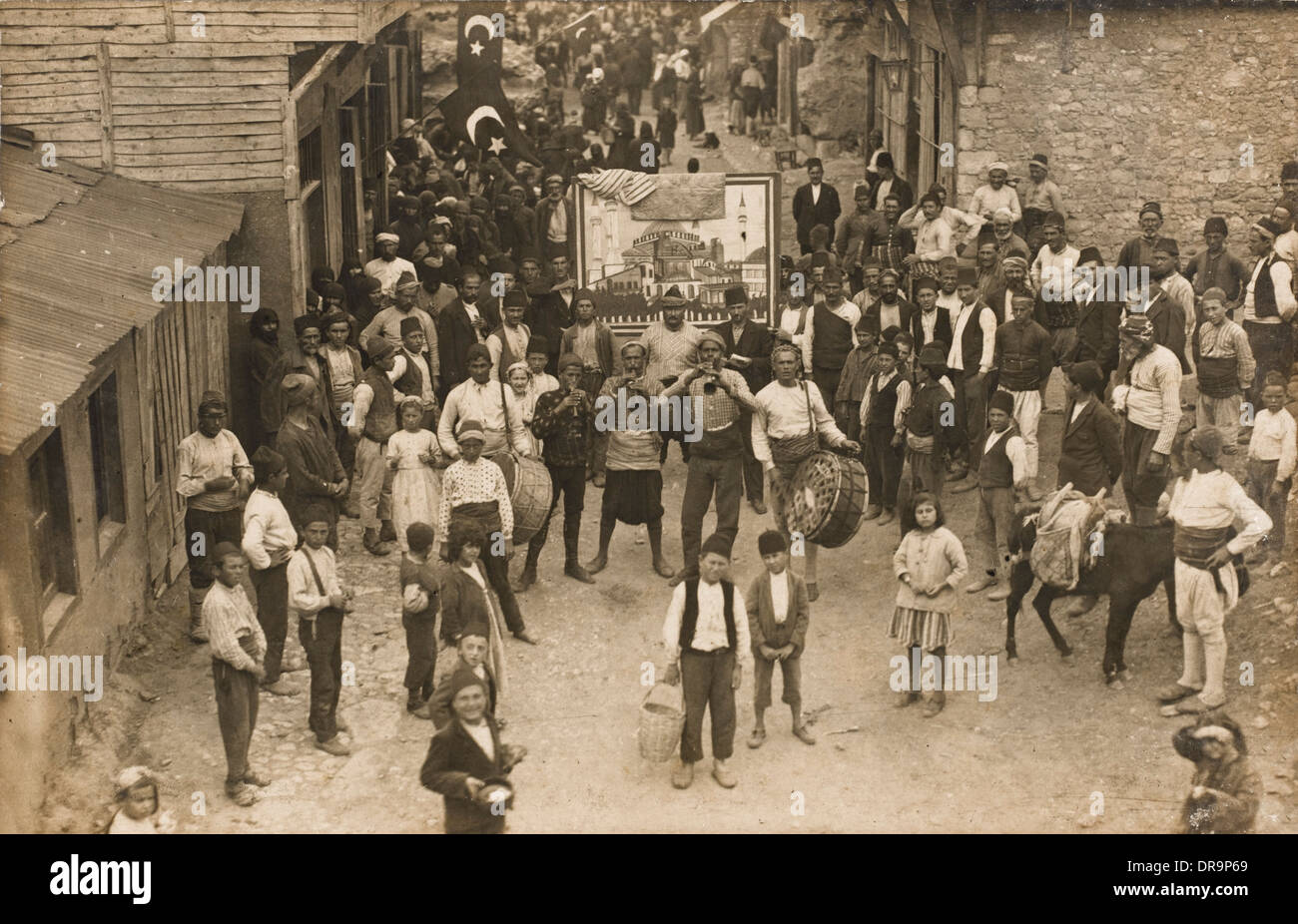 Izmir, Turchia - Processione nazionalista Foto Stock