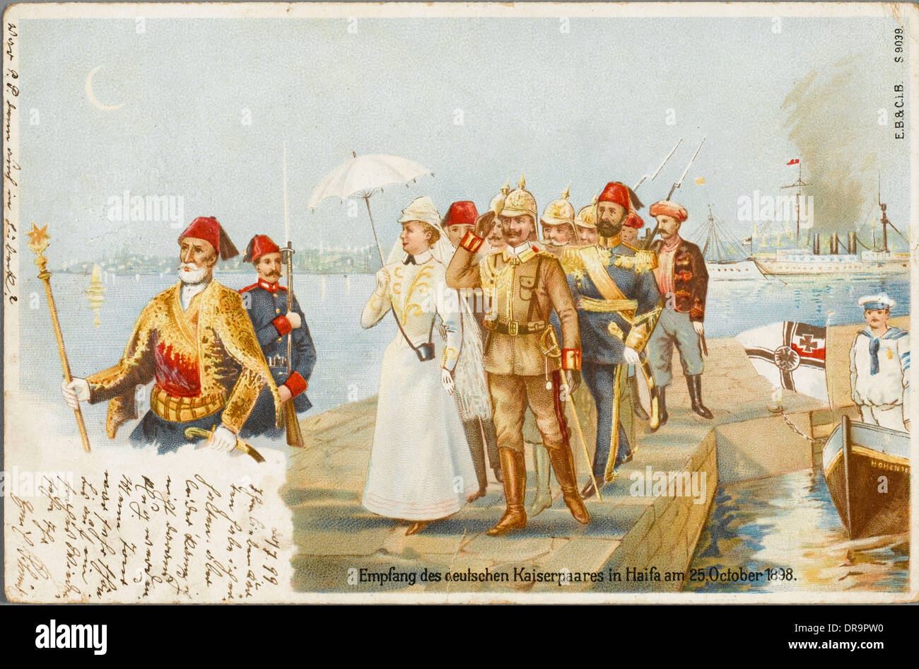 Visita dell'imperatore tedesco Wilhelm II per la Turchia Foto Stock