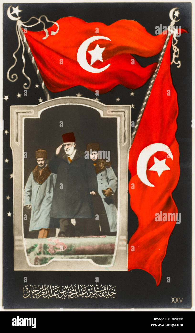 Sultan Mehmed V Reshad della Turchia Foto Stock