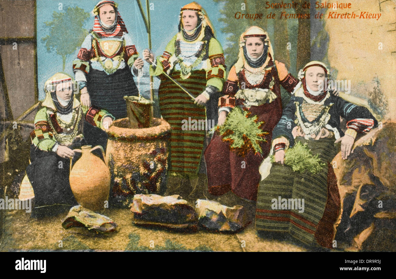 Salonicco - gruppo di donne da Kiretch-Kieuy Foto Stock