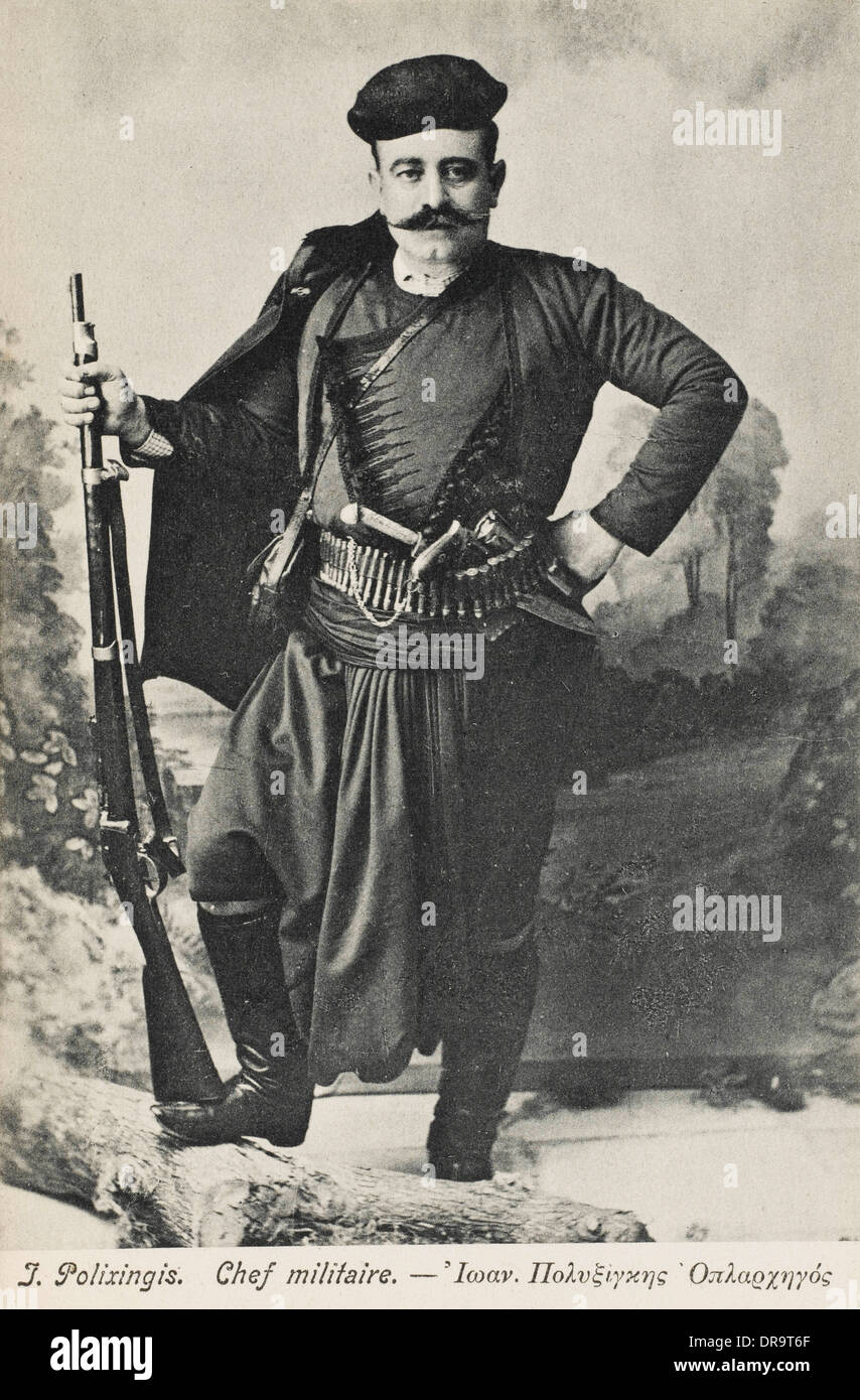 Cretan leader militare Foto Stock
