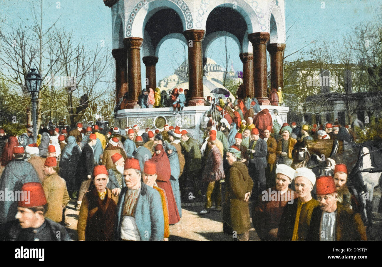 Inaugurazione della fontana di Kaiser Wilhelm II Foto Stock