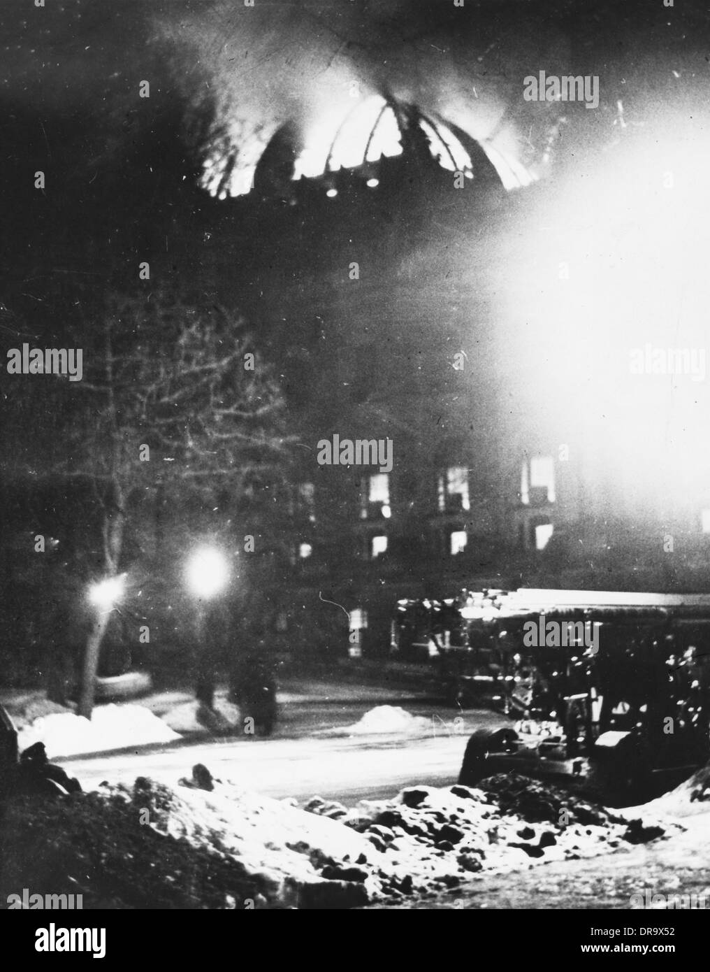 Il Reichstag Fire 1933 Foto Stock