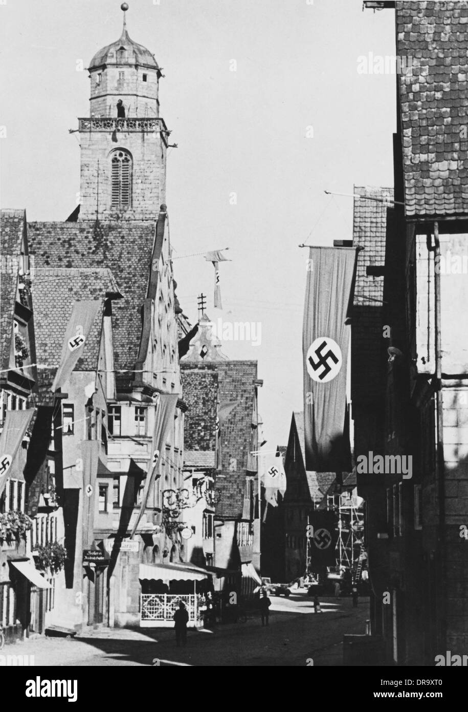 Bandiere naziste Foto Stock