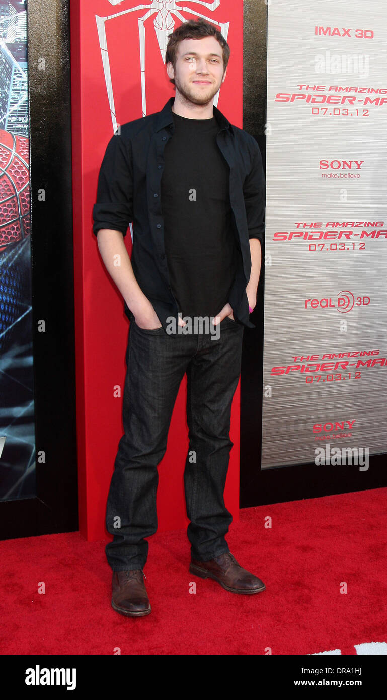 Phillip Phillips Los Angeles premiere di 'The Amazing Spider-Man" tenutasi presso il Regency Village Theatre - Arrivi Westwood, California - 28.06.2012 Foto Stock