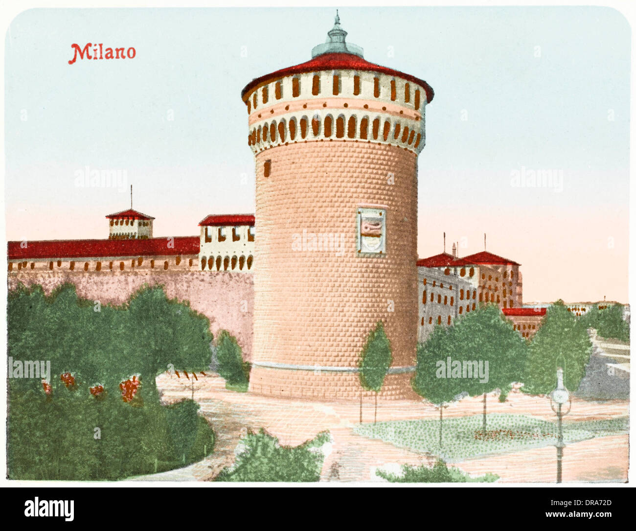 La torre Sforza - Milano, Italia Foto Stock