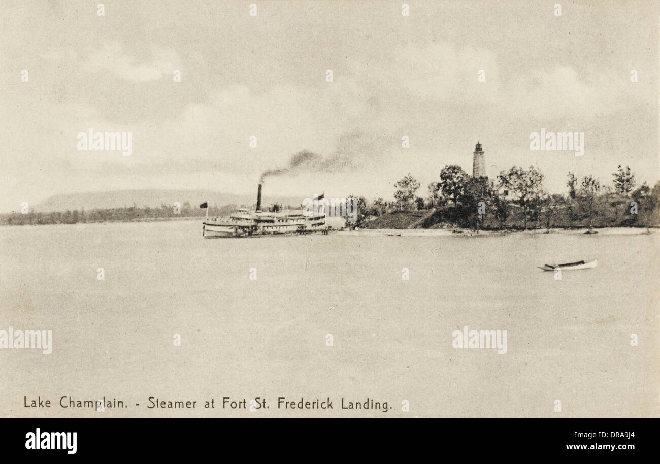 Steamboat, Lake Champlain Foto Stock