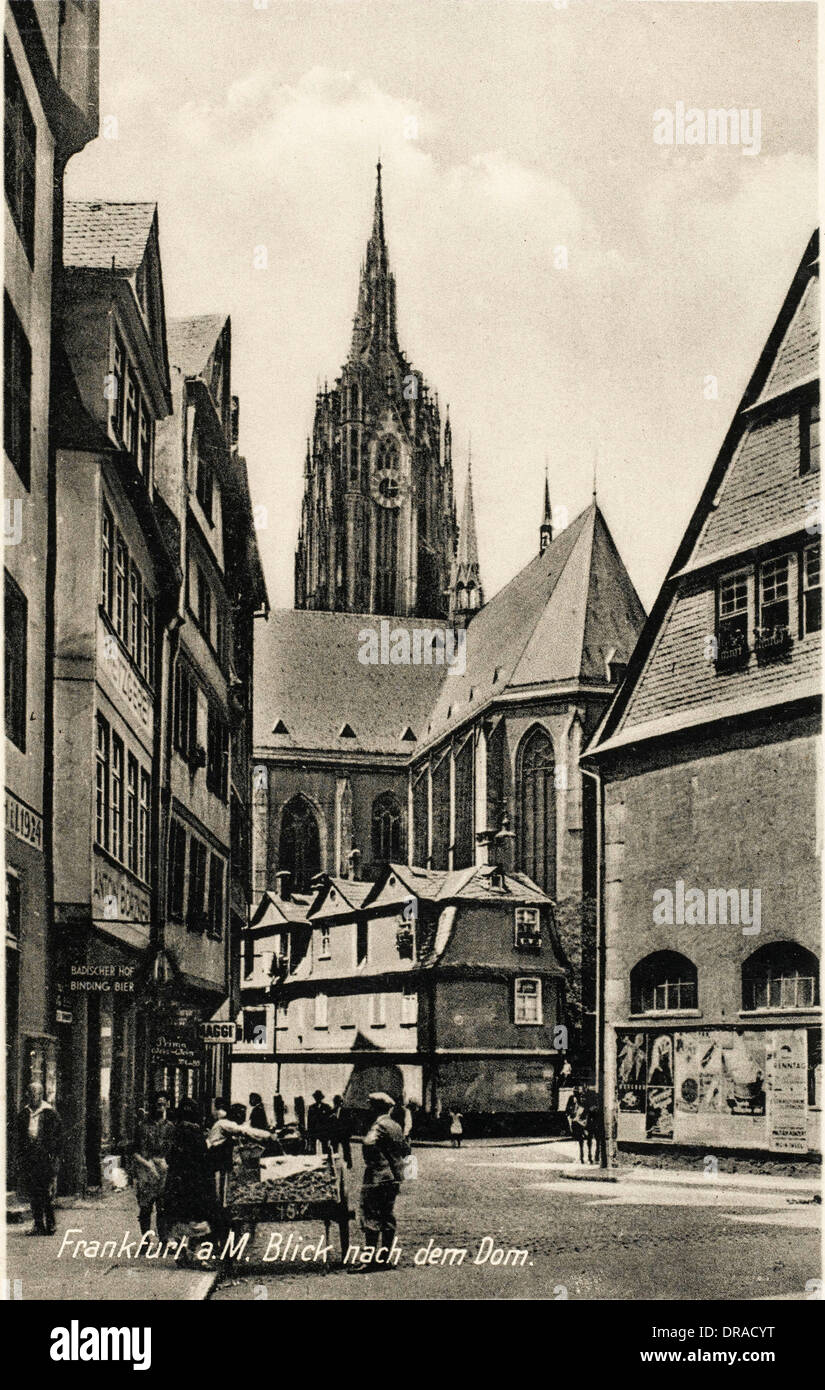 Frankfurt am Main, Germania - Vista della cattedrale Foto Stock