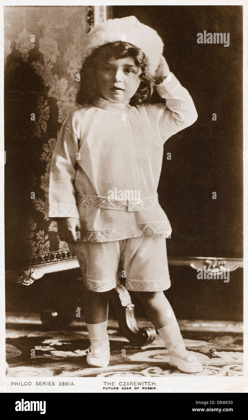 Alexei Nikolaevich, Tsarevich della Russia Foto Stock