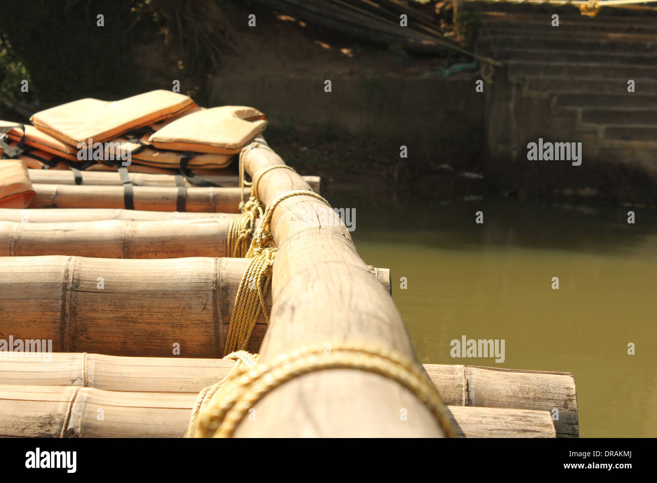 legno di barca a remi Foto Stock