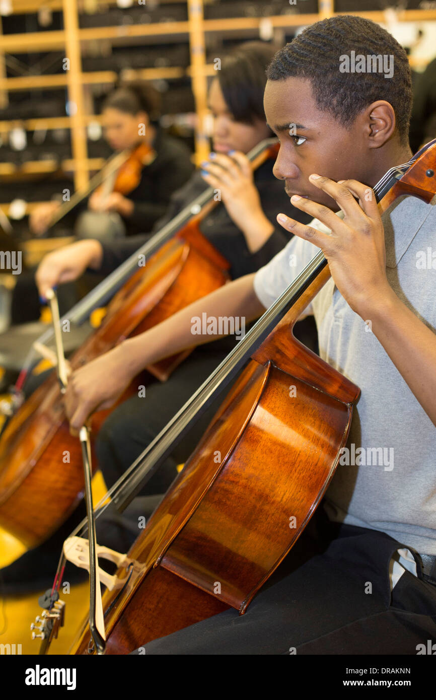 Scuola di Musica di classe Foto Stock