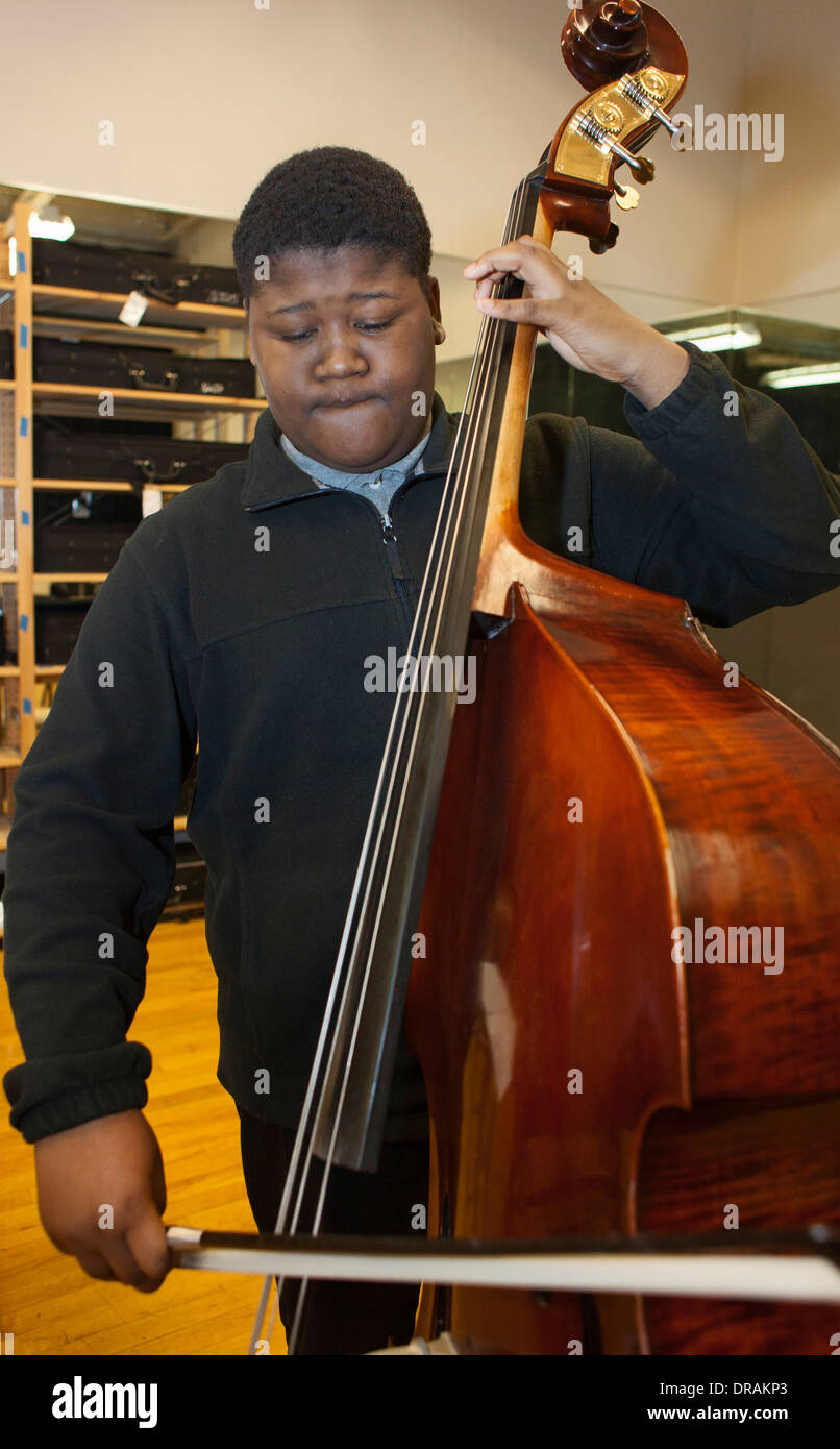 Scuola di Musica di classe Foto Stock
