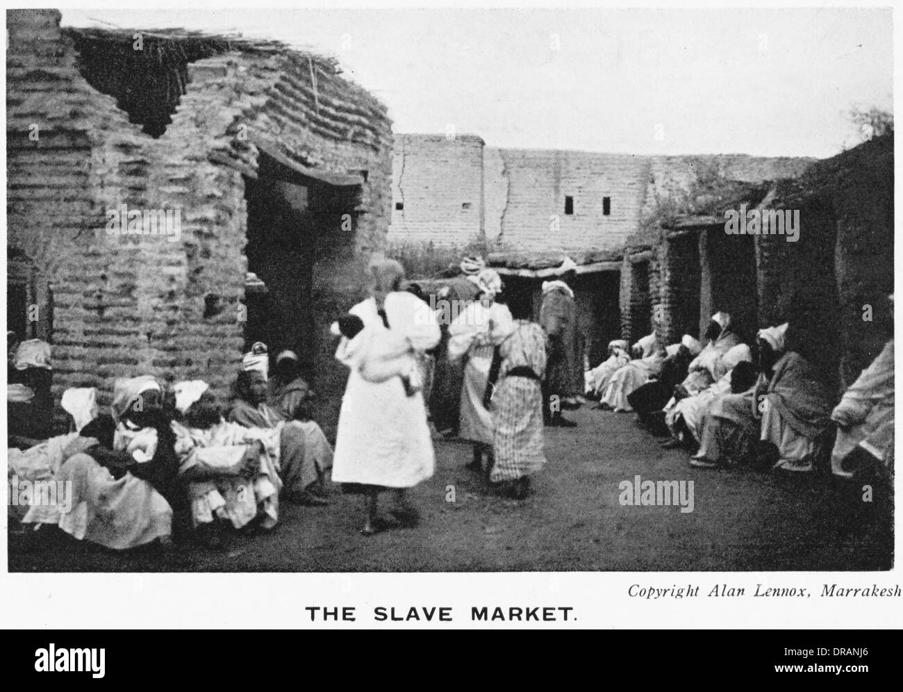 Marocco - mercato di schiavi a Marrakech Foto Stock