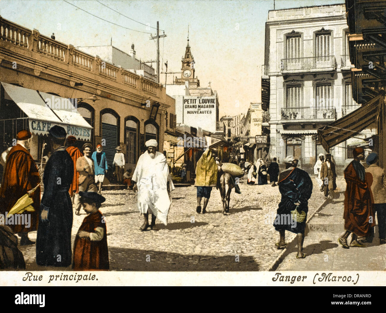 Marocco - Tangeri - Main Street Foto Stock