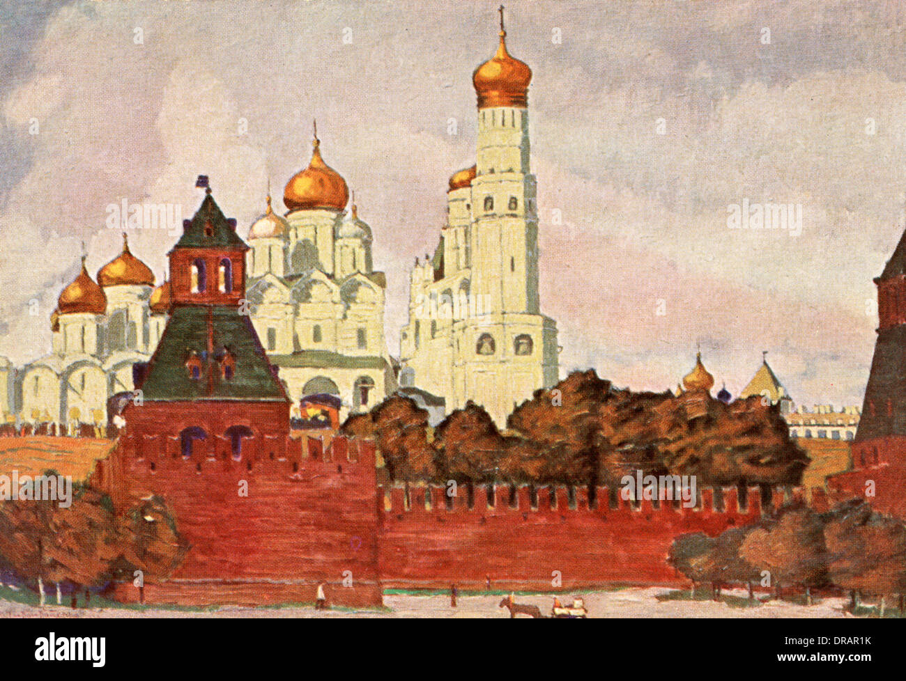 Vista del Cremlino di Mosca Foto Stock