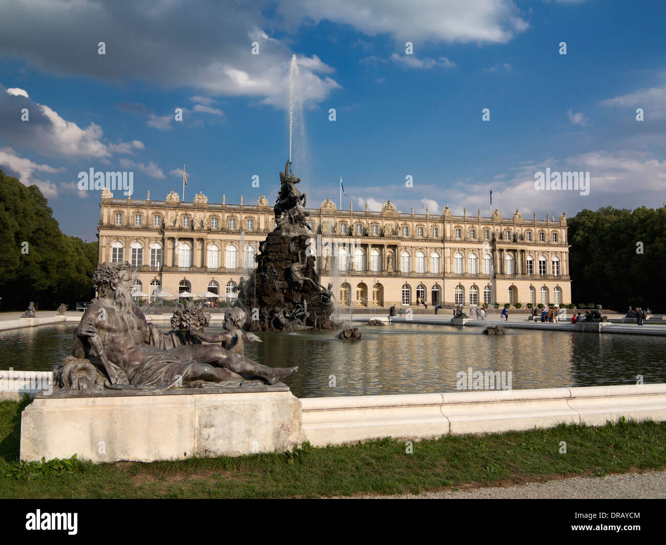 Il palazzo Herrenchiemsee, Bavaria Foto Stock