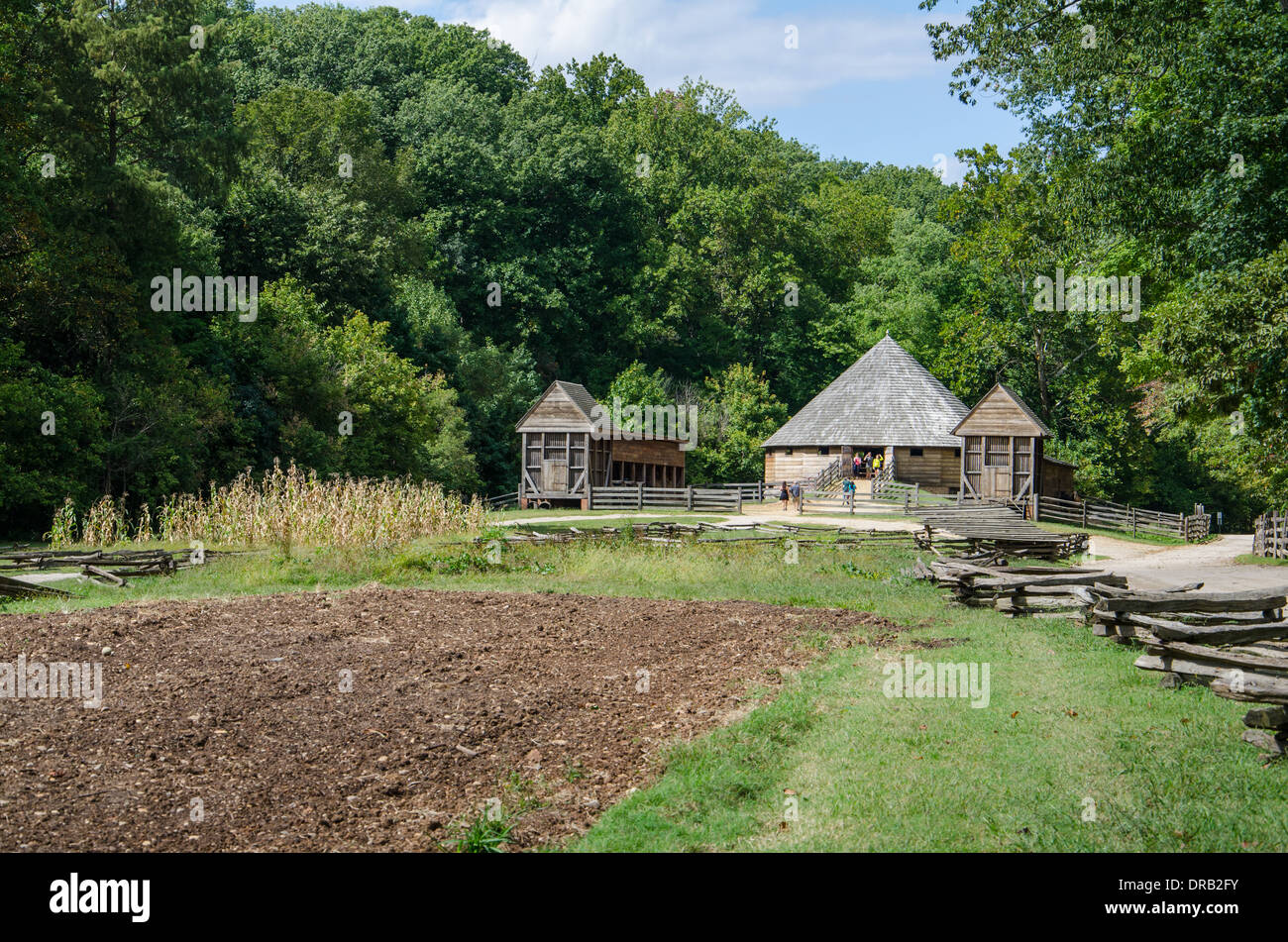 La Fattoria di Pioneer a Mount Vernon Foto Stock