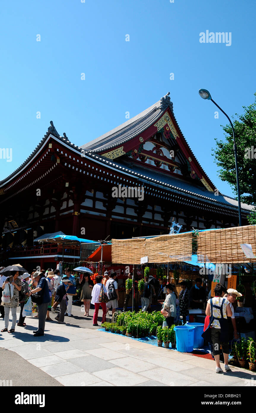Hozuki-ichi Festival nel Tempio di Asakusa, Tokyo, Giappone Foto Stock