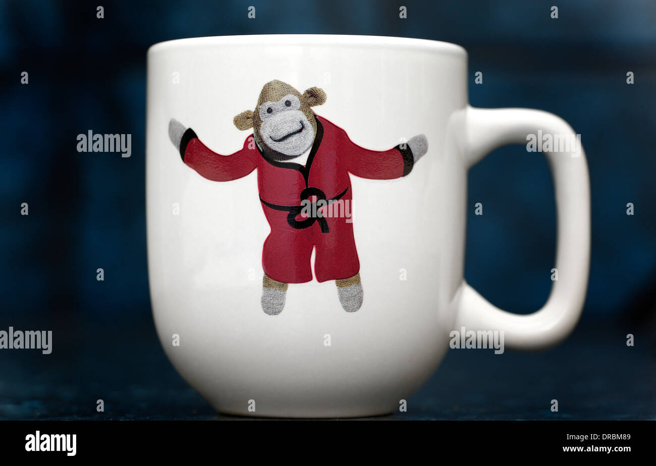 PG suggerimenti monkey mug Foto Stock