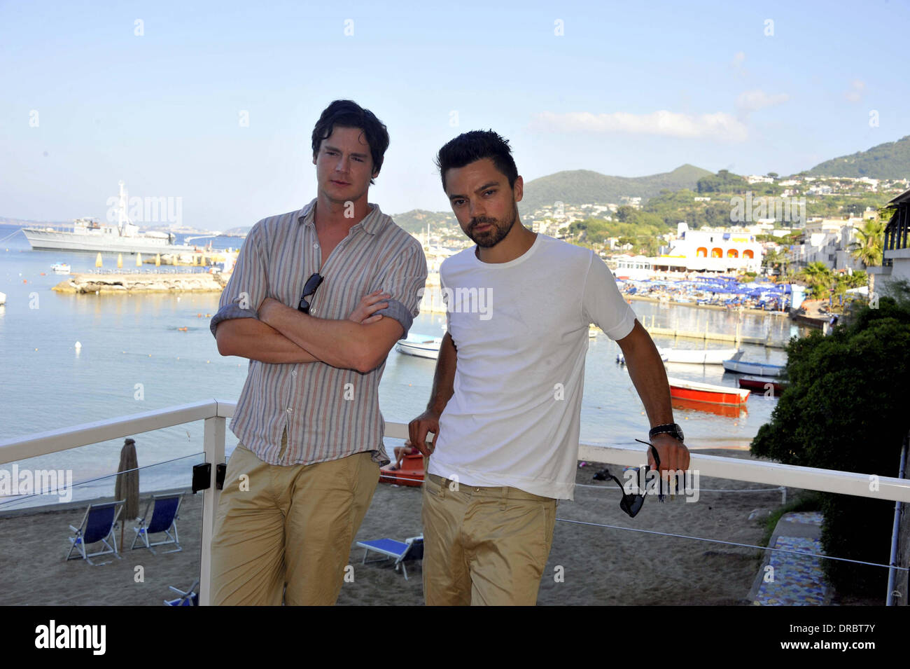 Benjamin Walker, Dominic Cooper Ischia Global Festival - Abraham Lincoln: Vampire Hunter - Photocall Ischia, Italia - 12.07.12 Foto Stock