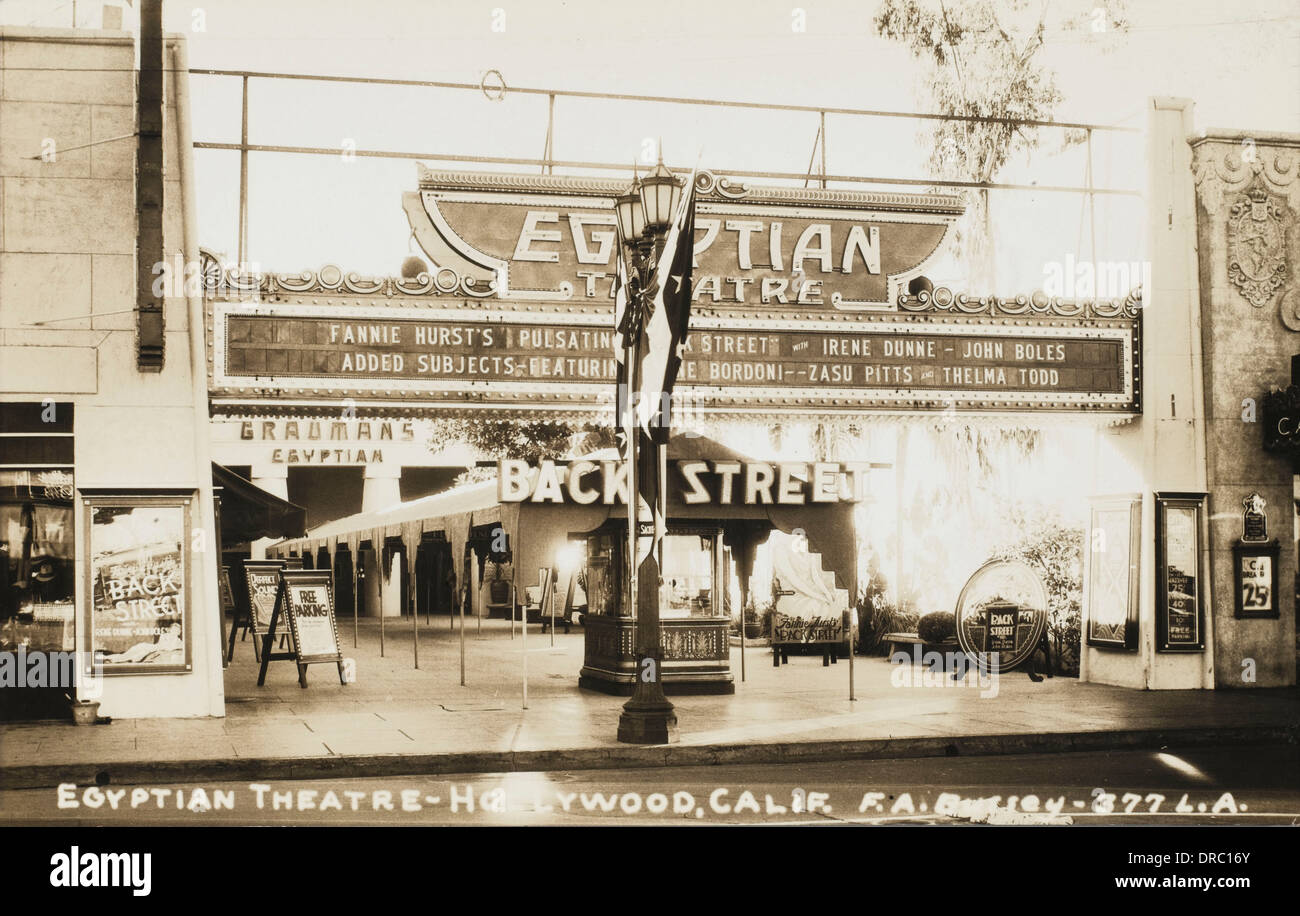 Grauman's teatro egiziano, Hollywood, California Foto Stock