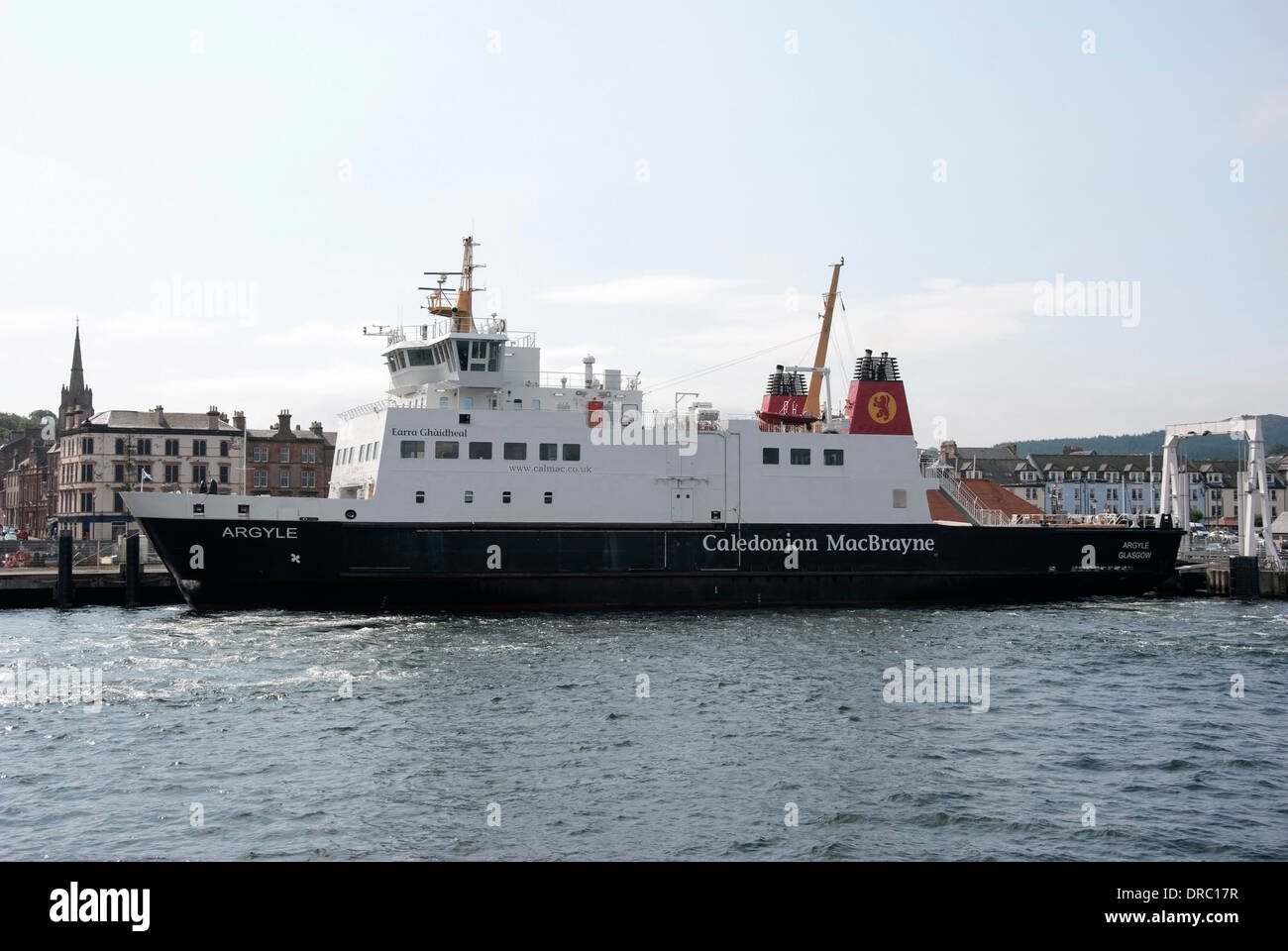 Caledonian MacBrayne M.T. Argyle ormeggiato al Porto di rothesay isle of bute Foto Stock