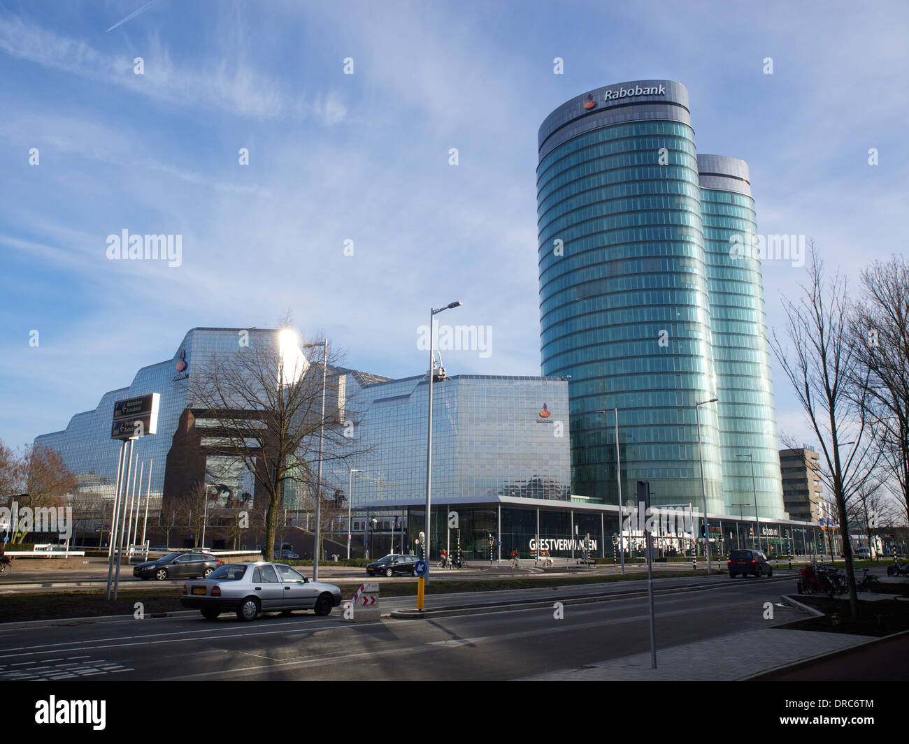 L'olandese Rabobank quartier generale nella città di Utrecht, Paesi Bassi Foto Stock