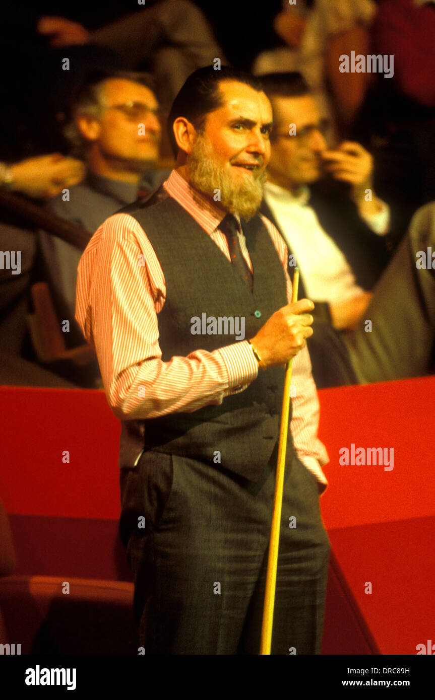 Welshman Ray Reardon presso l' Ambasciata World Snooker Torneo, Crucible Theatre Sheffield nei primi anni ottanta Foto Stock