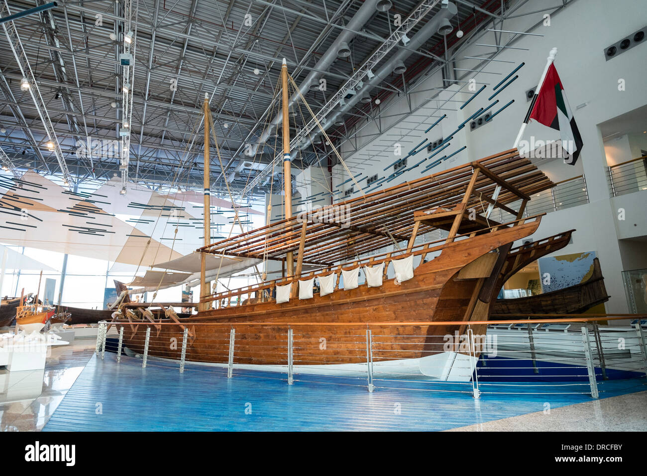 Il nuovo museo marittimo in Sharjah negli Emirati Arabi Uniti Foto Stock